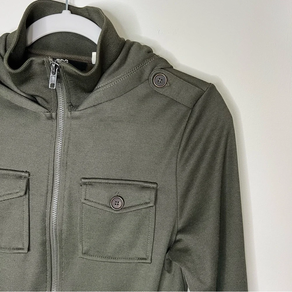 BDG Olive Green Hooded Zipup Jacket size small